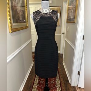 Gorgeous, Preloved, Adrianna Papell Black Bodycon Cocktail Dress